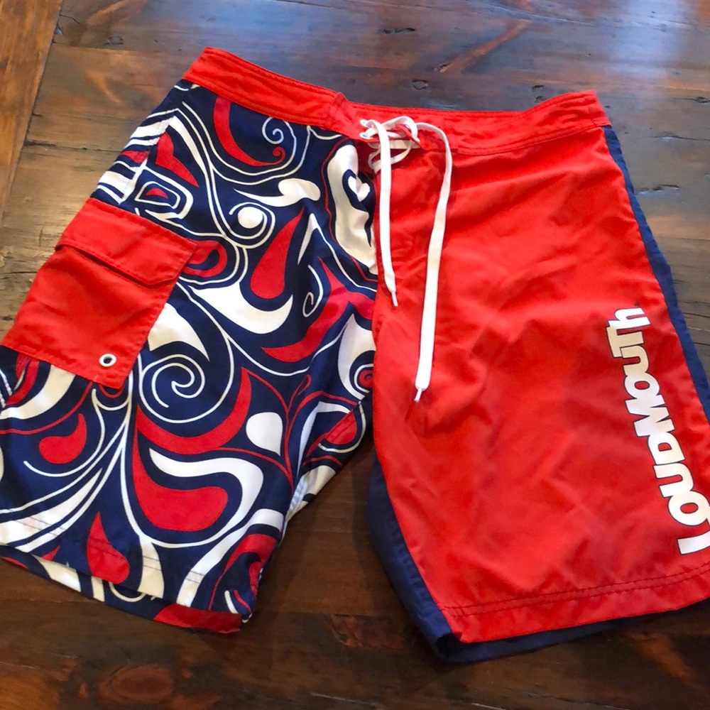 Brand new loudmouth swim trunks never worn. Size men’s 38 waist